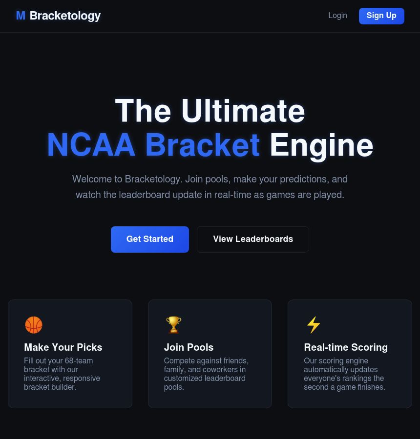 Bracketology screenshot