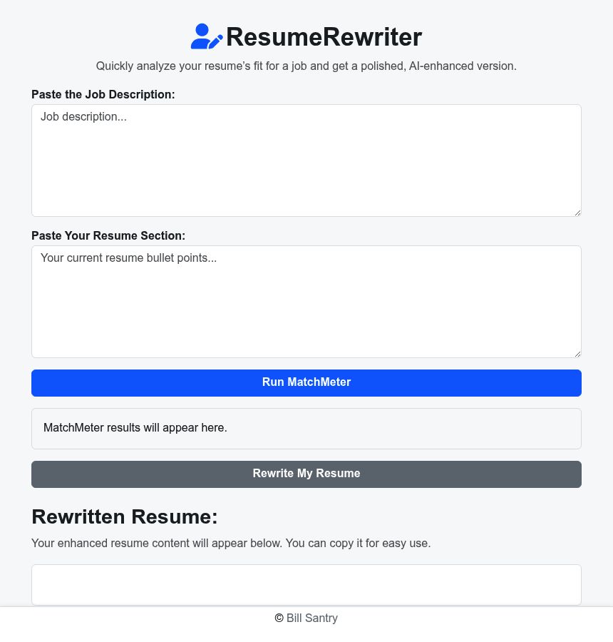 Resume Rewrite Bot screenshot