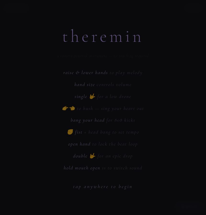 Video Theremin screenshot